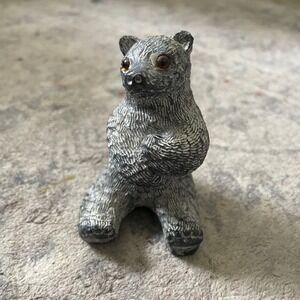 Vintage Wolf Canada Carved Stone Bear Figurine‎ Sculpture Nordic Art